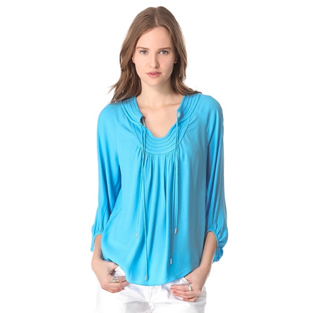 DVF Cornflower Blue Acquilina Blouse S